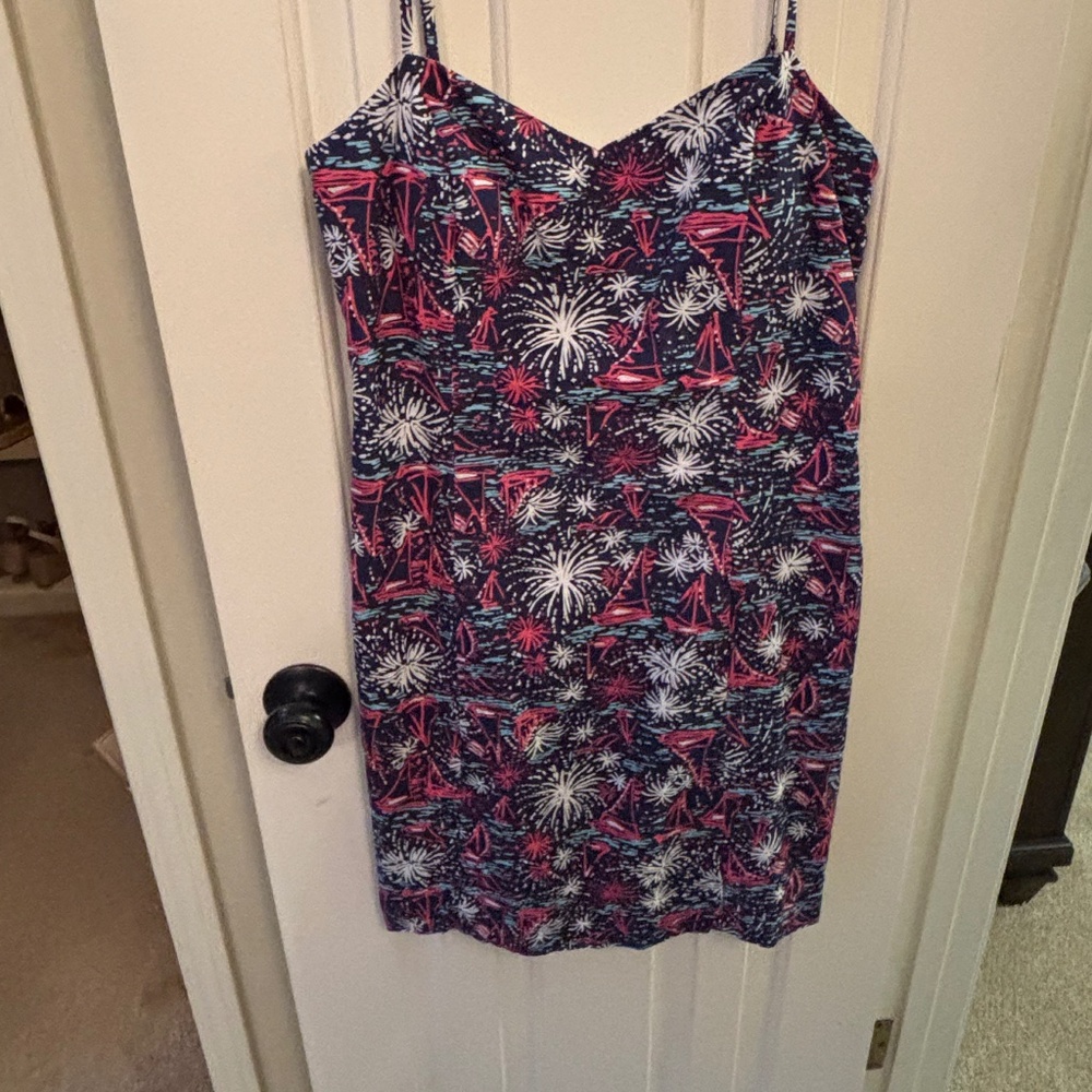 Lilly Pulitzer McCallum Dress, Sparks Fly print. Size 6.